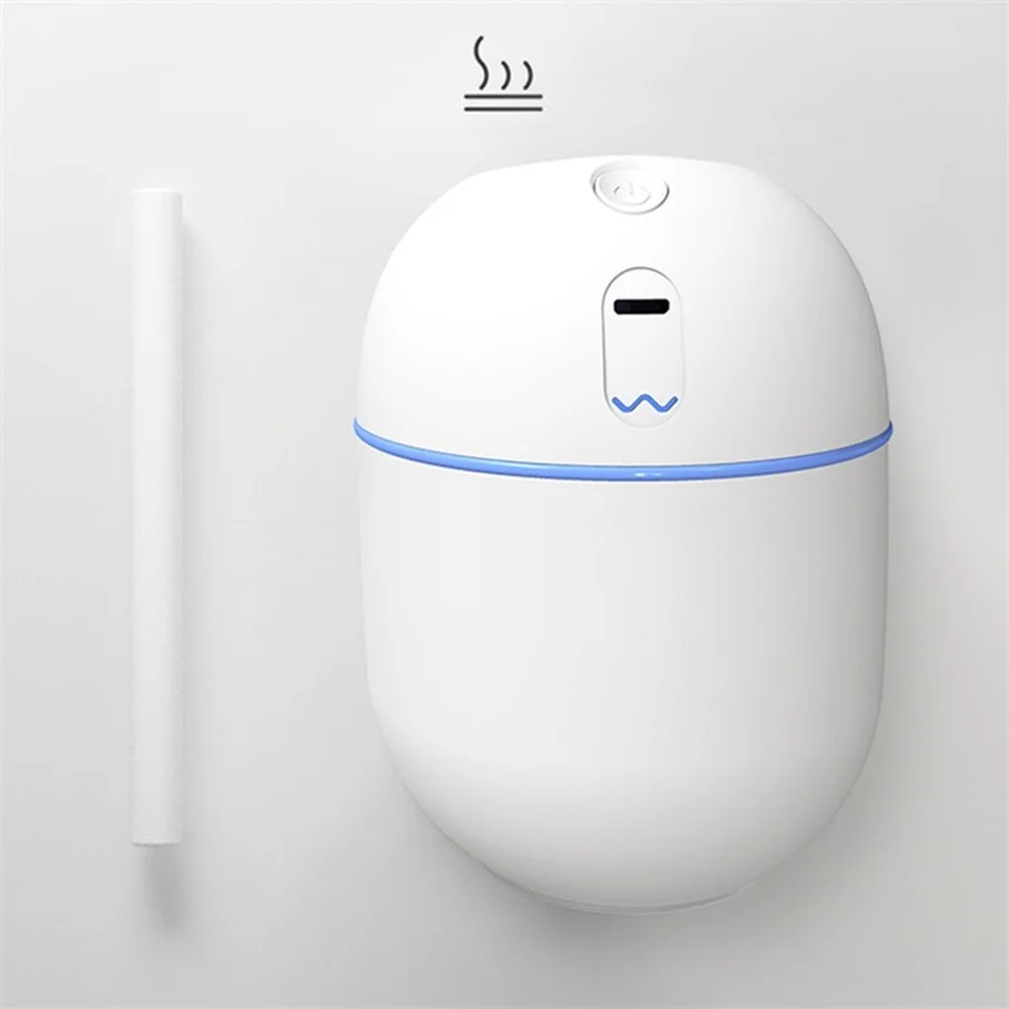 

200ML Mini USB Ultrasonic Air Humidifiers Home Car Office Aroma Essential Oil white Diffuser nano mist Sprayer With LED
