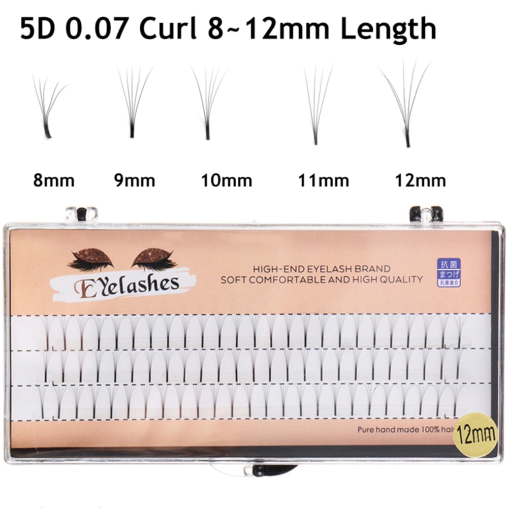 5D русские готовые объемные веера накладные ресницы из искусственной норки