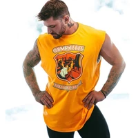 2021 casual fashion printed tank tops men bodybuilding sleeveless shirt gym fitness workout clothes singlet male summer vest