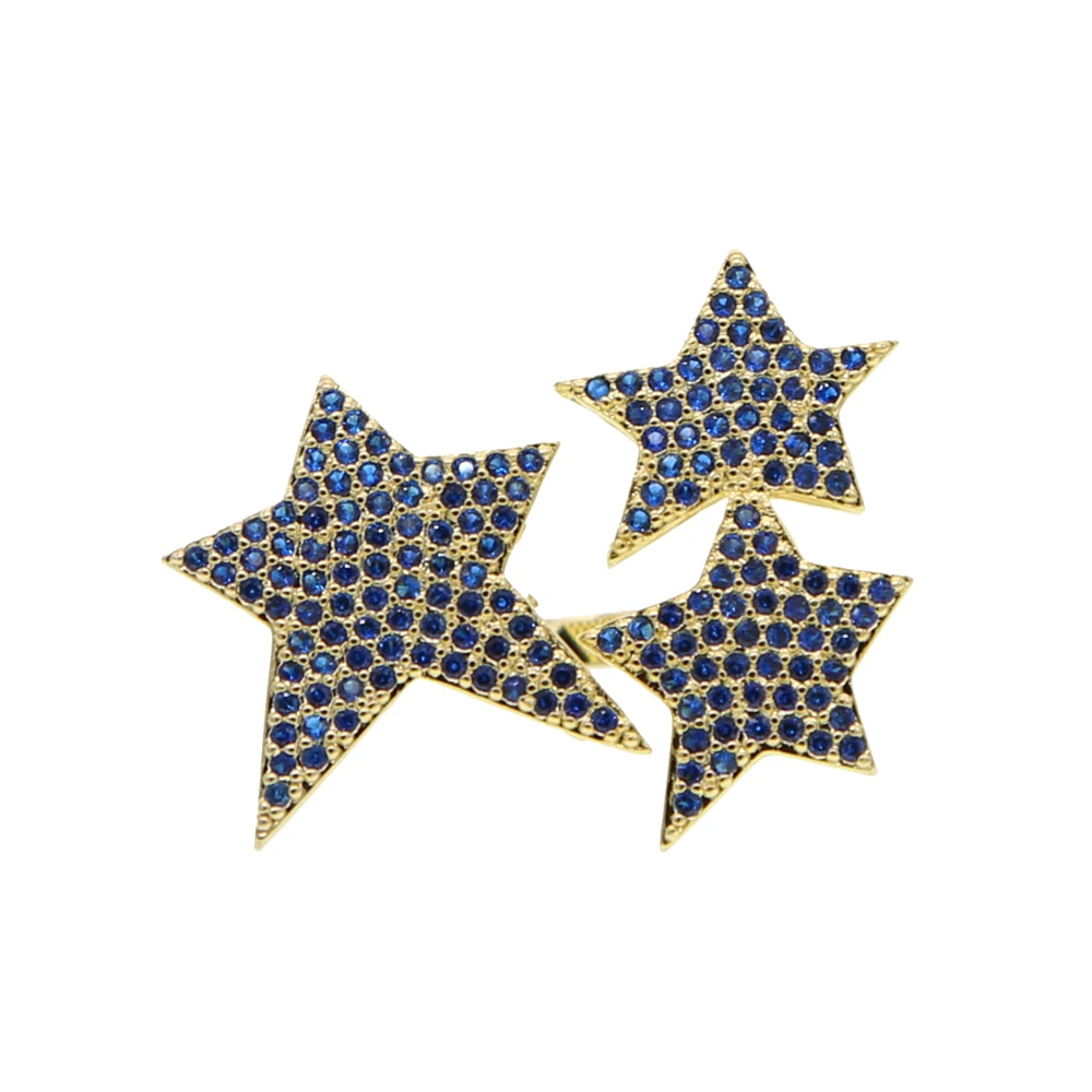 Новое поступление золотистый цвет синий Радужный белый прозрачный фианит нежная