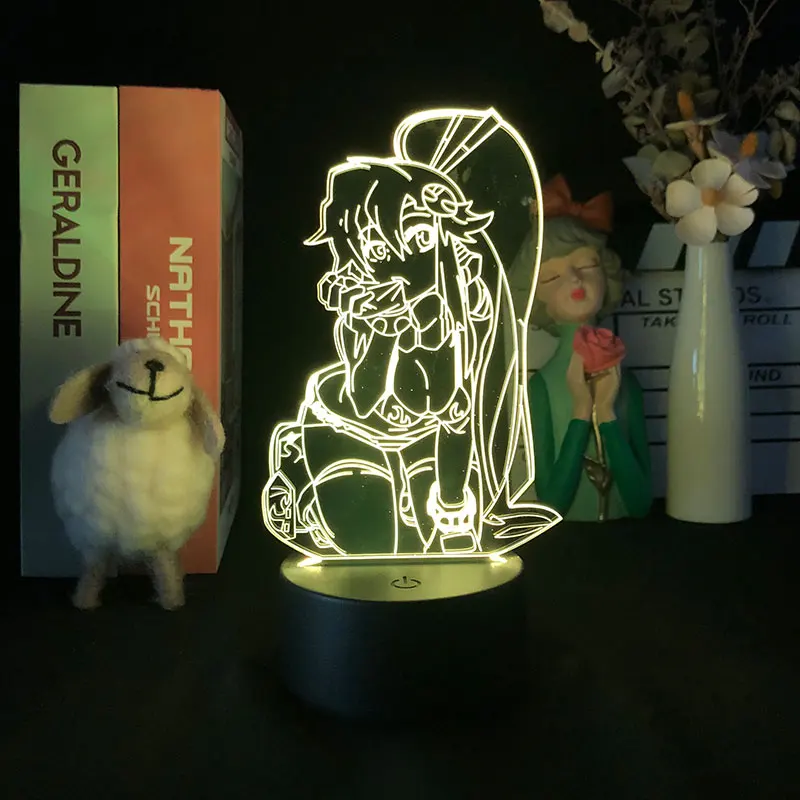 

Manga Yoko Littner Gurren Lagann 3D Night Light Multi-color for Bedroom Decor Light Birthday Colorful Gift LED Manga Kid Present