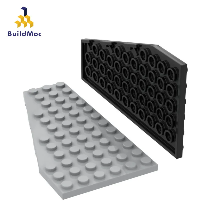 BuildMOC сборные детали 30355 6x12 клиновидная пластина левый конструктор сделай сам