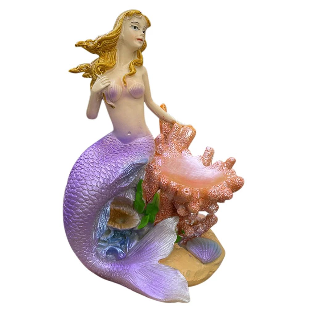 

Русалка Коралловая оболочка полимерные поделки Хрустальные шарики основа полимерный орнамент настольное украшение