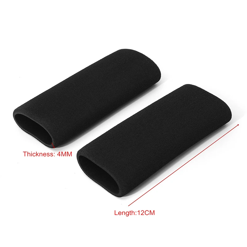

Hand Grip Cover Black 2PCS 12CM Motorbike Motorcycle Slip-on Foam Anti Vibration Comfort