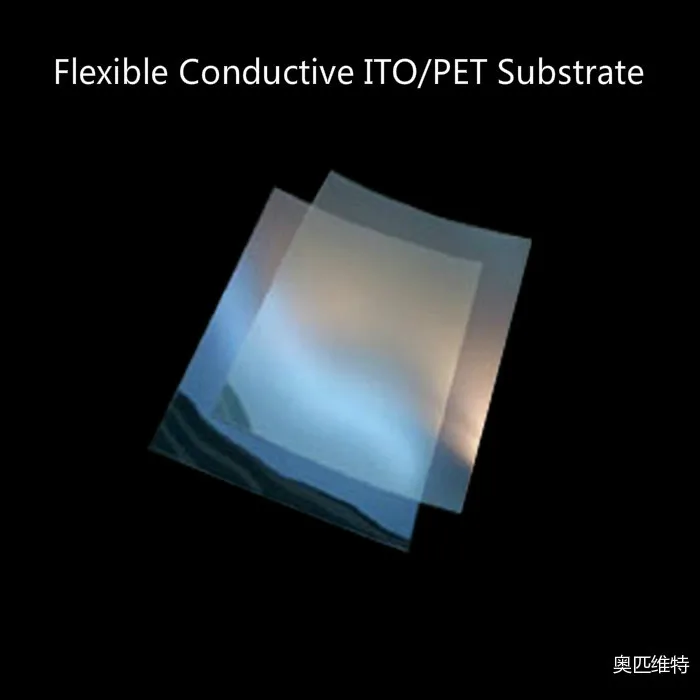 Гибкие проводящие подложки. Гибкий ITO/PET квадратное Сопротивление 30 Ом.