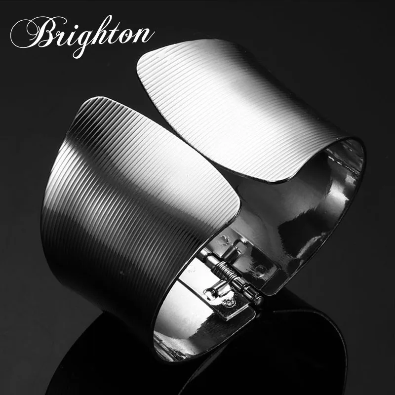 Brighton Широкий Браслет манжета из металла браслеты на запястье для женщин в стиле