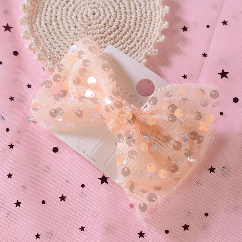 

Sweet Sequin Bows Bowknot Hair Accessories Glitter Hair Bows Hairclip kids Hair bow Headwrap Fashion Accessory Jewelry