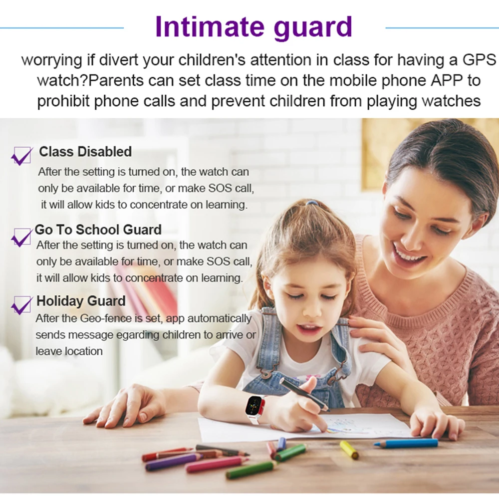 Смарт-часы FA23 Antil-lost Детские IP67 водонепроницаемые gps LBS SOS трекер детские наручные