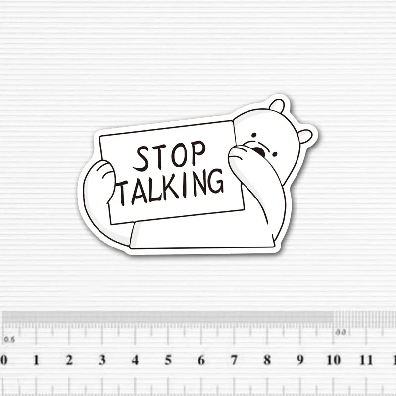 Наклейка стоп разговор для скейтборда ноутбука багажа холодильника телефона