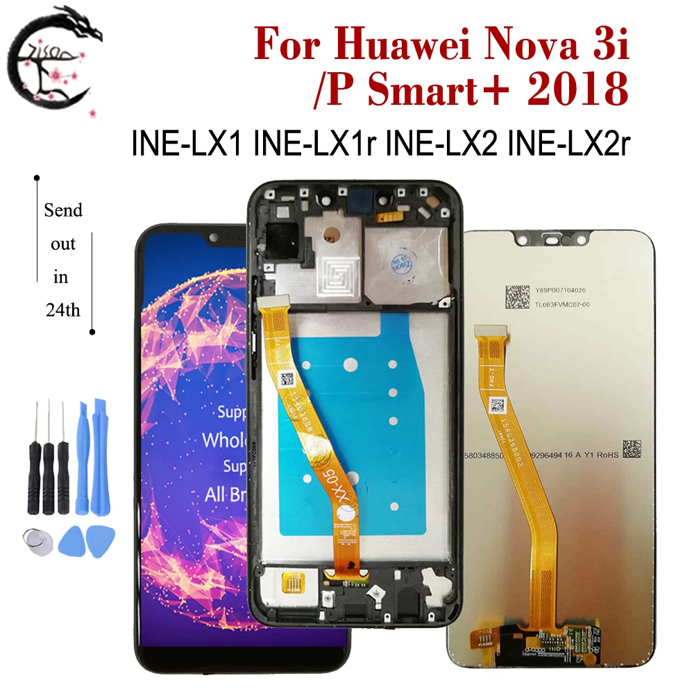 6 3 &quotNova 3i ЖК-дисплей для Huawei P Smart + 2018 дисплей с рамкой сенсорный экран дигитайзер