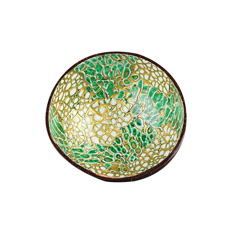 Природные Красочные чашка в виде кокоса ремесленные украшения творческий чаши