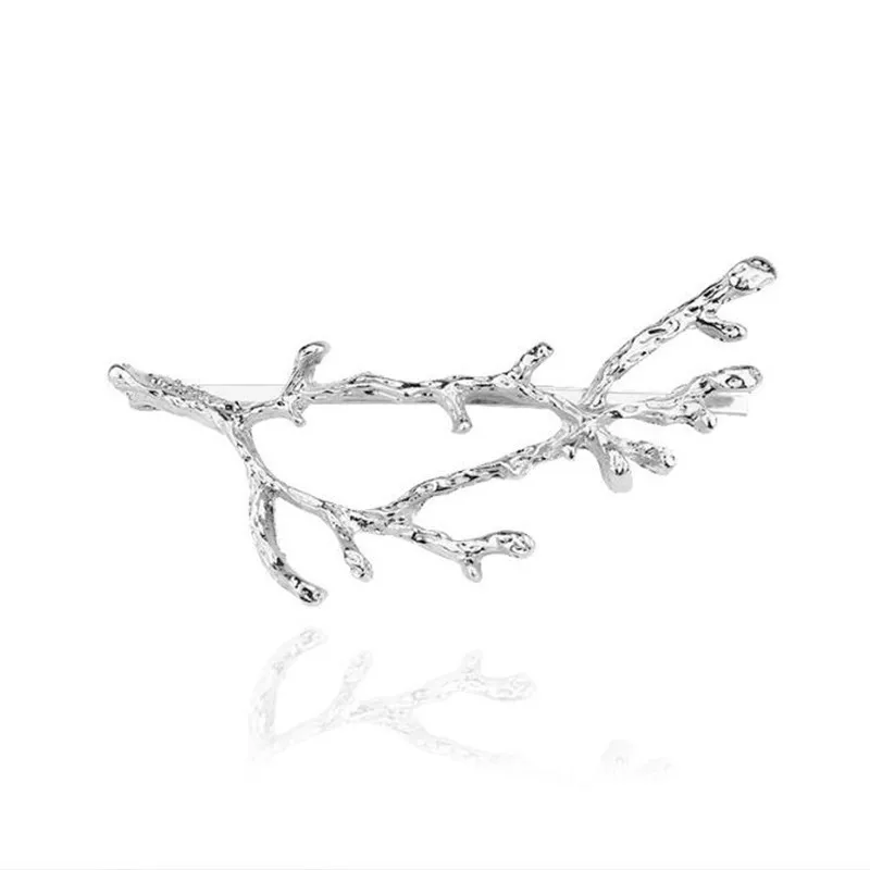 Женские Винтажные заколки для волос золотистые серебристые с деревьями модные