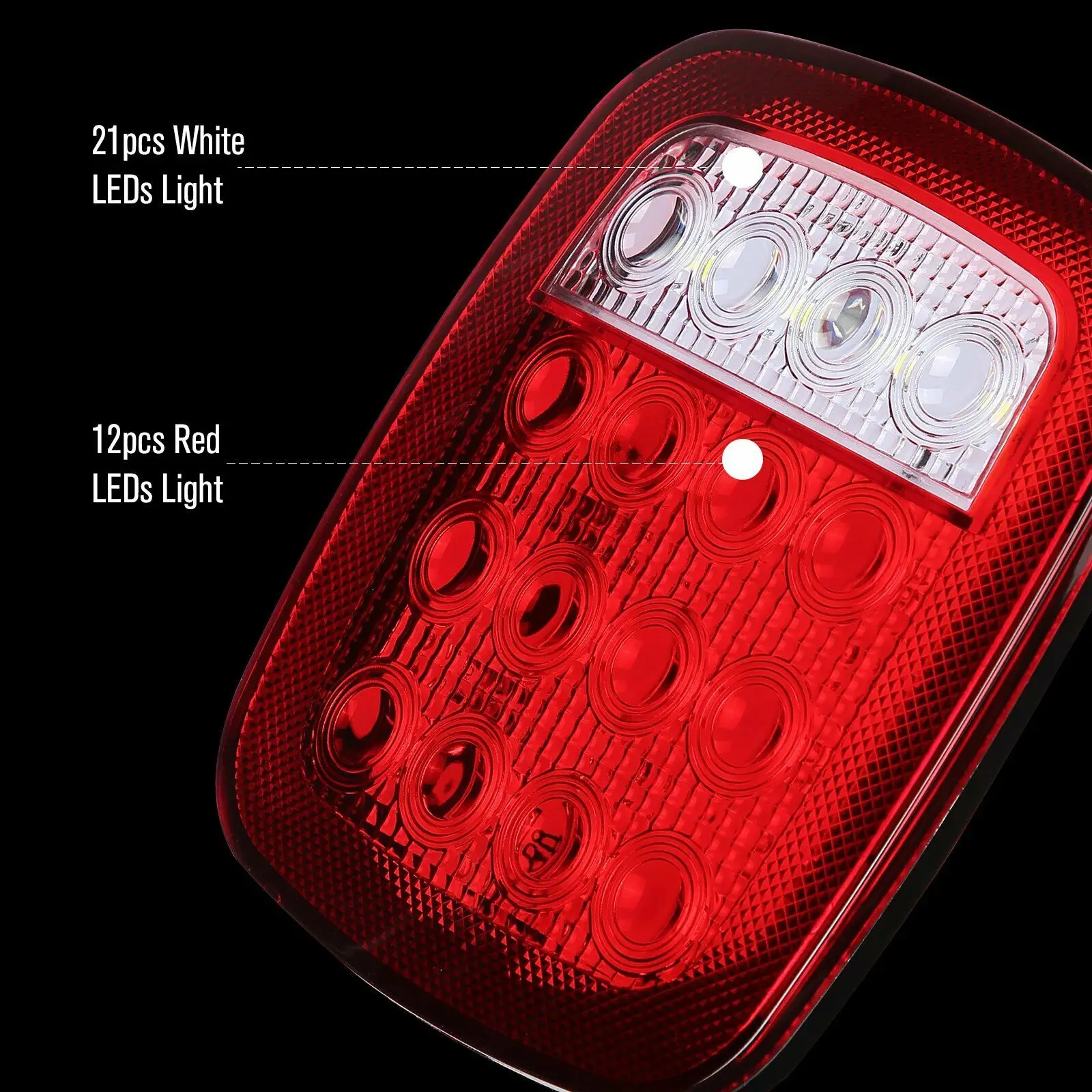 LED Tail Lights Rear Brake Lamps Turn Stop Reverse Number Plate Light For Jeep Wrangler TJ CJ 76-06 | Автомобили и мотоциклы