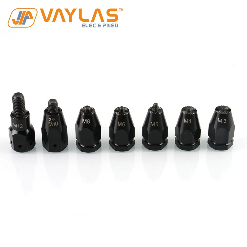

M3 M4 M5 M6 M8 M10 M12 Air Pneumatic Rivet Gun Adapter Head Part Accessories for Pneumatic Rivet Gun Tool