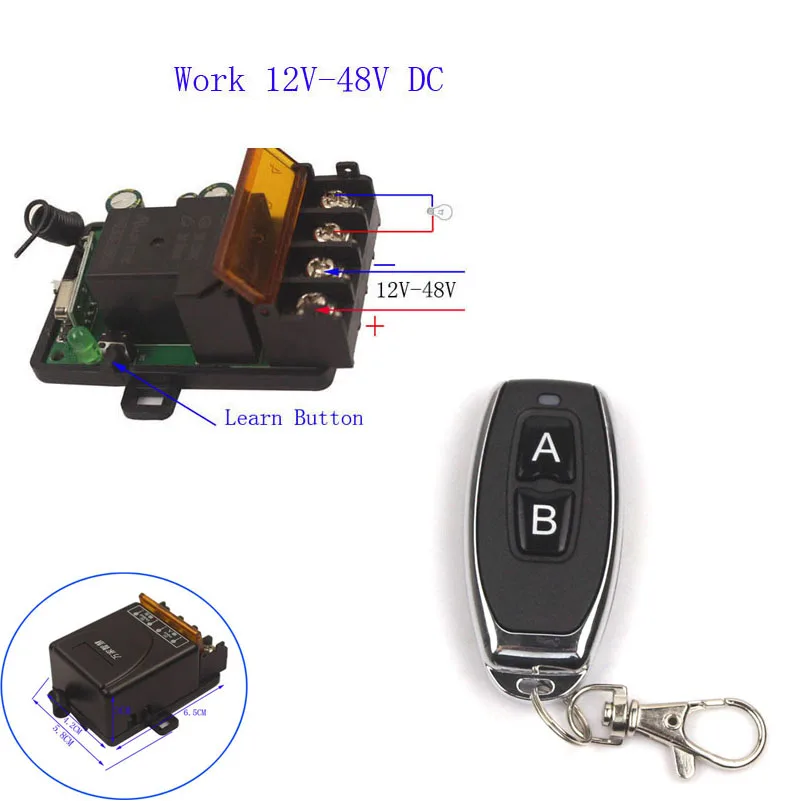 Беспроводной пульт дистанционного управления для водяного насоса 433 МГц 12 В 24 36 48