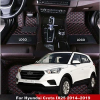 car floor mats for hyundai creta ix25 2014 2015 2016 2017 2018 2019 car interior accessories leather waterproof car styling
