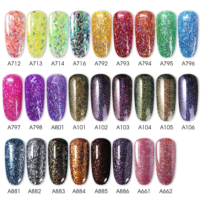 Гель лак ROSALIND блестящий для ногтей гибридные Лаки серии 7 мл дизайна маникюра УФ