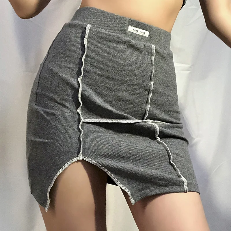 

women's skirt Suit 2020 autumn new fashion label sexy short skirt group suit Navel-wrapped Chest and Hip Backless skirts