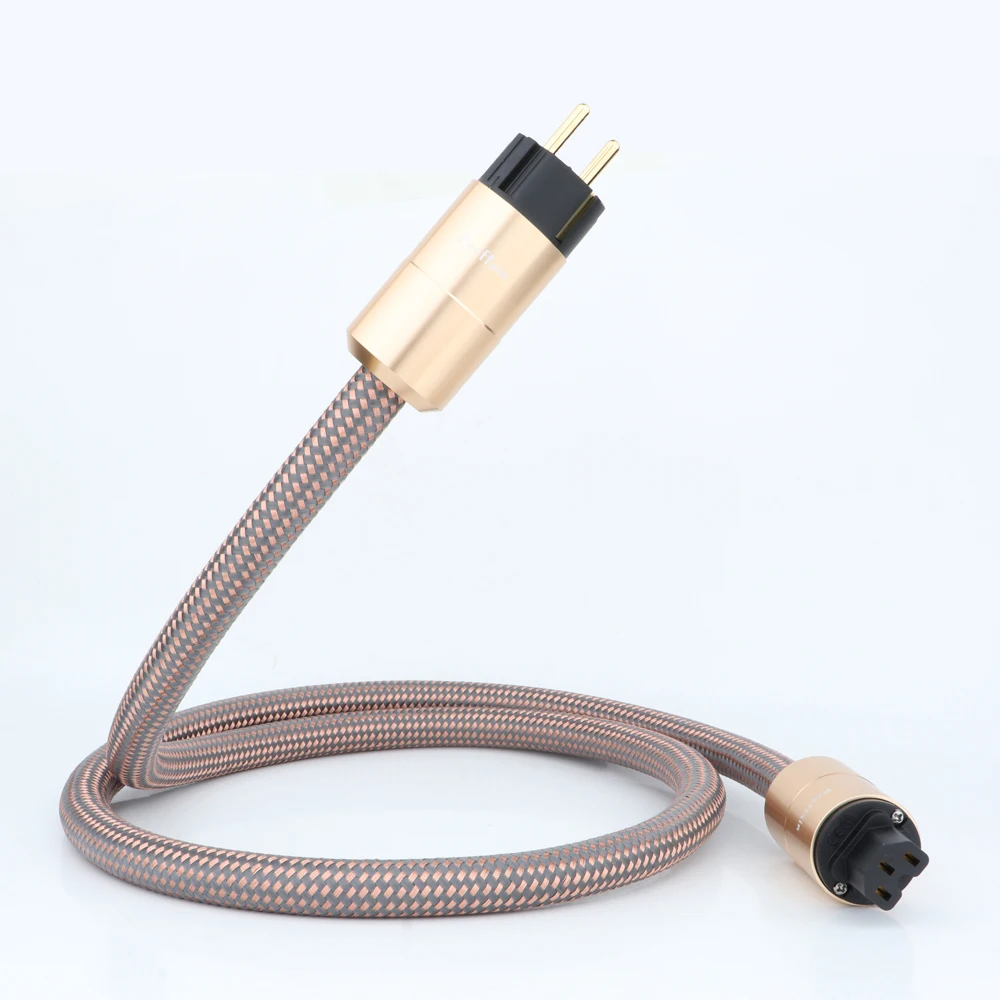HI End HIFI сетевой кабель переменного тока Европейская линия питания Schuko шнур