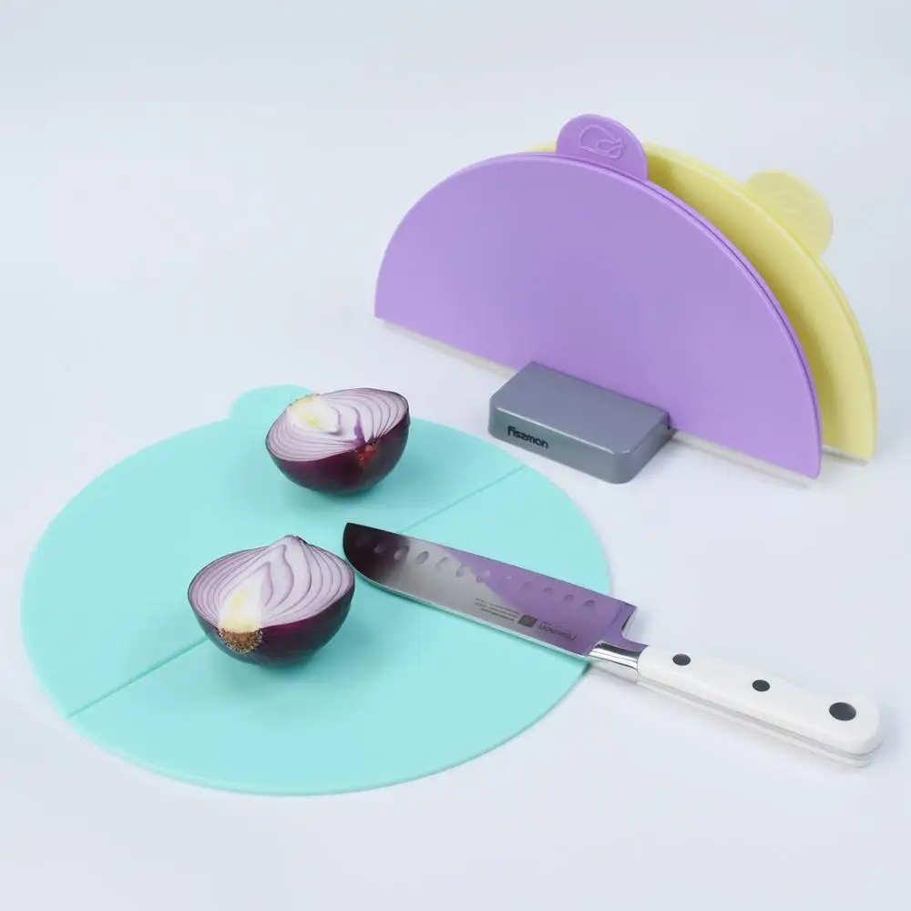 Складная разделочная доска Fissman Нескользящие пластиковые коврики