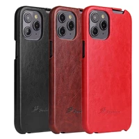 luxury r64 genuine leather flip case for iphone 11 12 13 pro 12mini 7 8 x xs xr xs max se2020 phone cover vertical coque