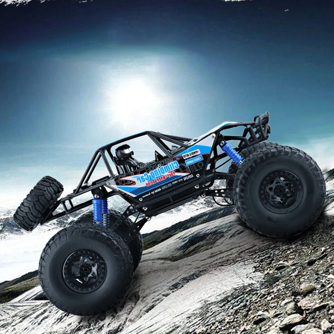 48 см 1:10 4WD 2,4G RC Monster Truck высокоскоростной гоночный автомобиль внедорожник-оранжевый