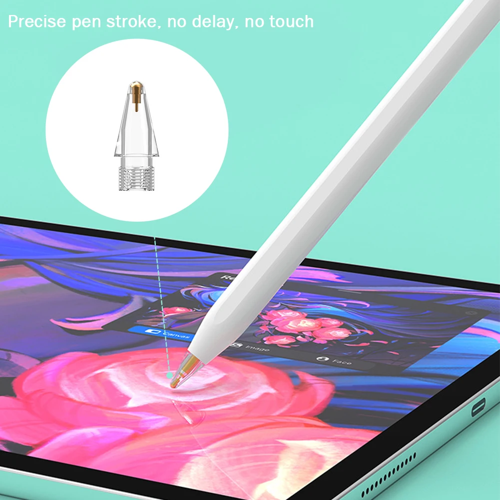 Сменный наконечник PEN002 для Apple Pencil Gen 1/2 стилус iPad прозрачный ручки | Компьютеры и