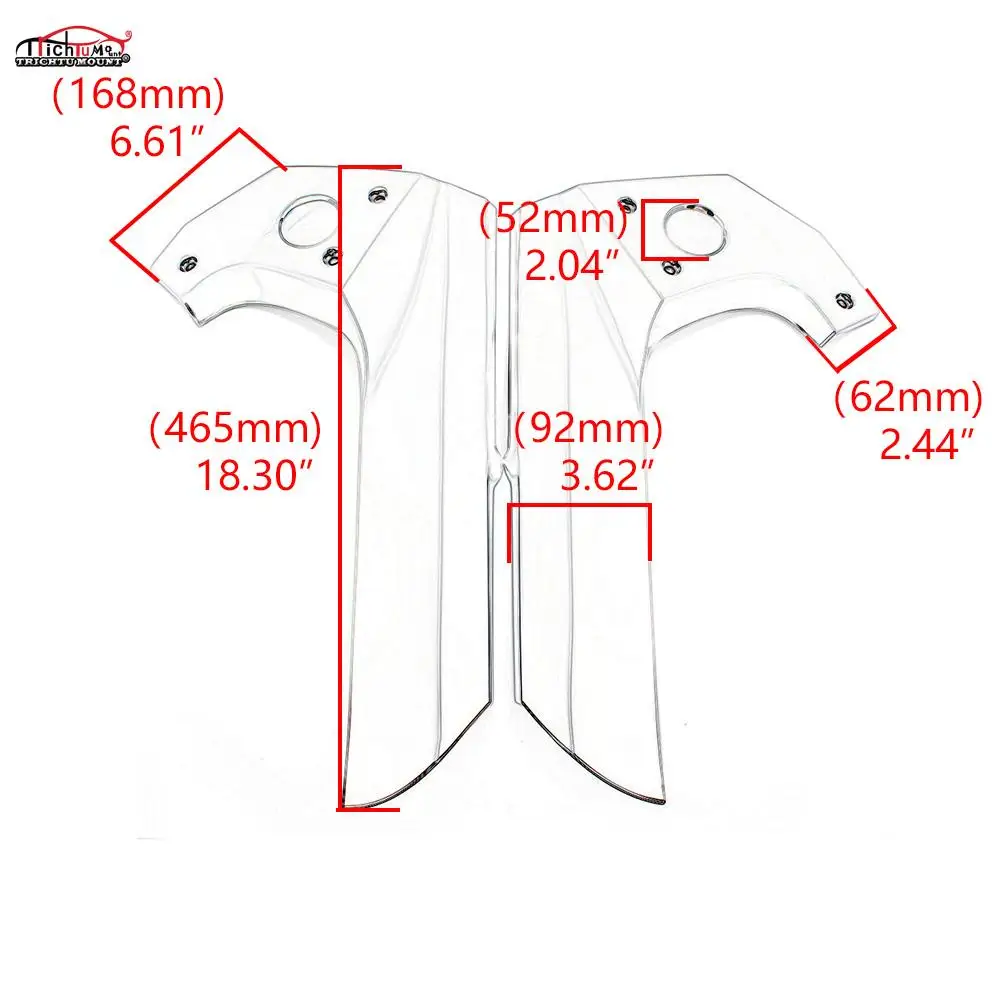 motorcycle side fairing frame cover decoration kits for honda goldwing 1800 gl1800 2001 2017 f6b 13 17 chrome frame cover part free global shipping