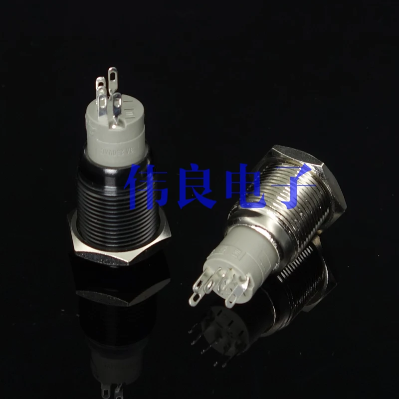 WEILIANG аудио переключатель из нержавеющей стали с самоблокировкой лампы|switch with