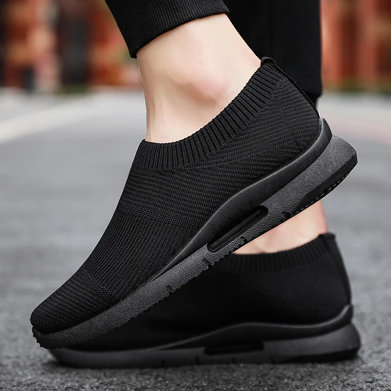 

Men Light Running Shoes Jogging Shoes Breathable Women's Sneakers Slip on Loafer Shoe Men's Casual Shoes Size 46 2021