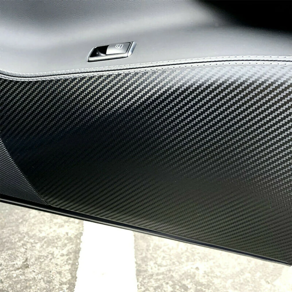 Защитный коврик для автомобиля ПВХ Углеволокно защита от ударов наклейка Tesla Model