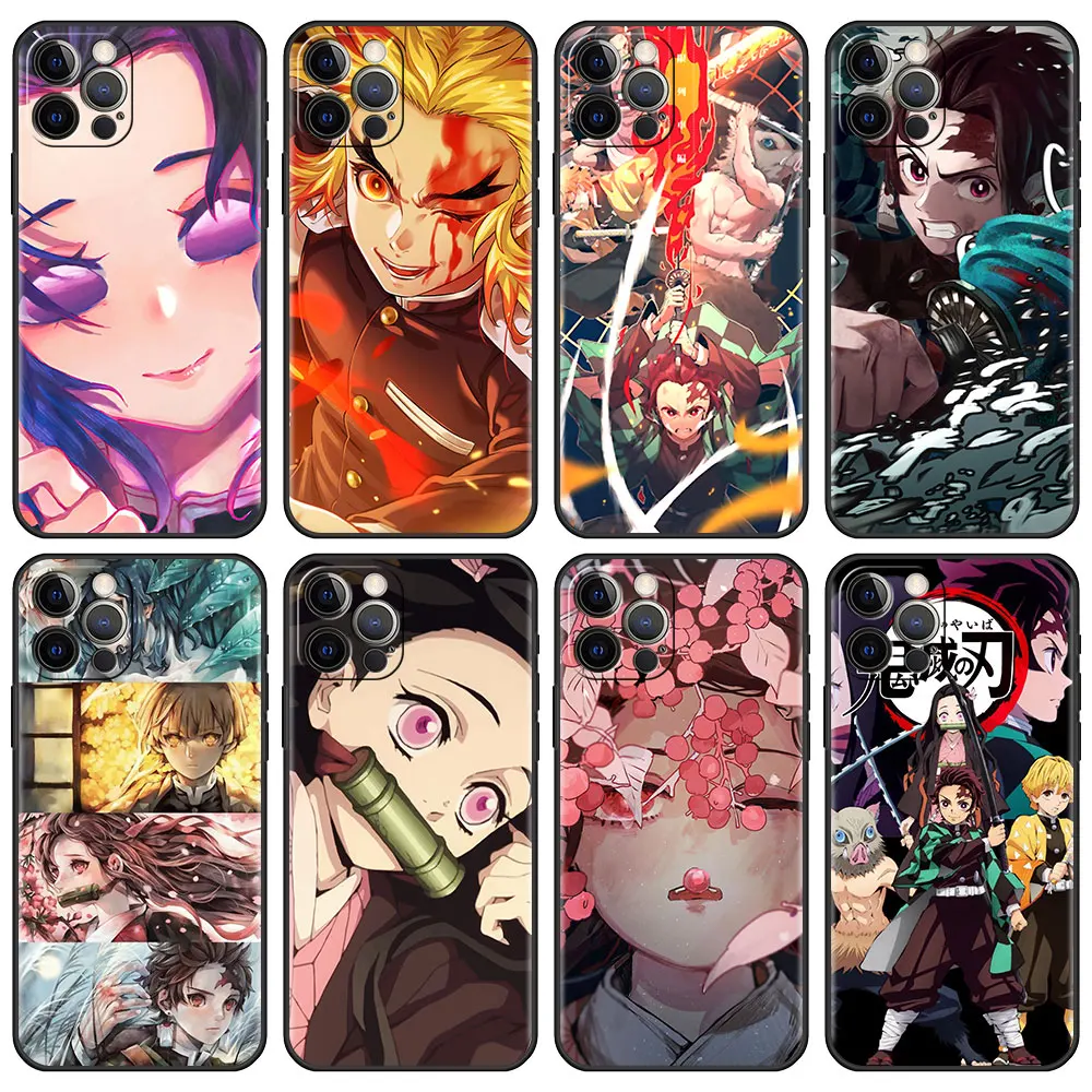

Soft Case for iPhone 13 6.1 inches 12 Mini 11 Pro 7 XR X XS Max 6 6S 8 Plus 5 5S SE Tpu Phone Cover Sac Demon Slayer Anime