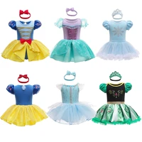 3 18m baby summer girls rompers girl ruffles overalls newborn jumpsuits bow headband 2pcs one piece outfit summer clothes