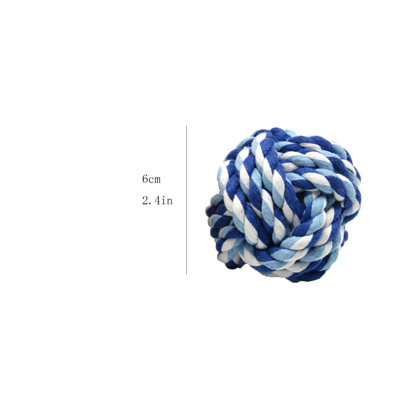

1PCS Colorful Dog Gnaws Toy Cotton Rope Ball Ball Dog Bite Toy Teething Ball Interactive Puppy Training Fun Pet Supplies 2021
