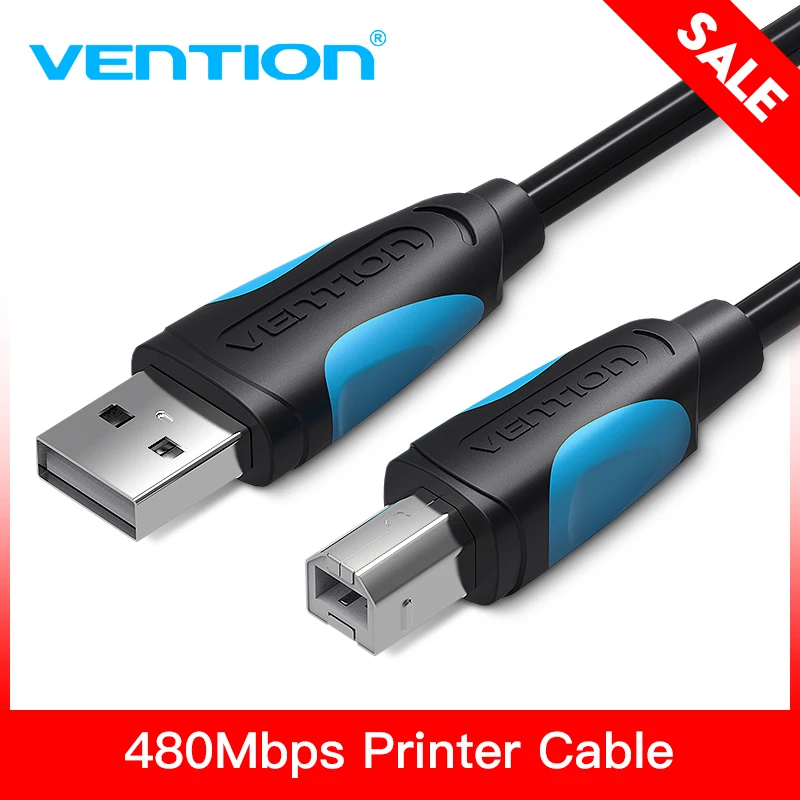 Vention USB 2 0 кабель для печати Type A To B Мужской Синхронизация данных сканер принтера 1