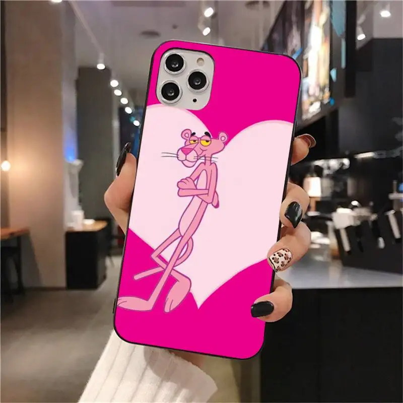 Чехол для телефона с розовой пантерой iphone 12 pro max mini 11 XS MAX 8 7 6 6S Plus X 5S SE 2020 XR|Бамперы|