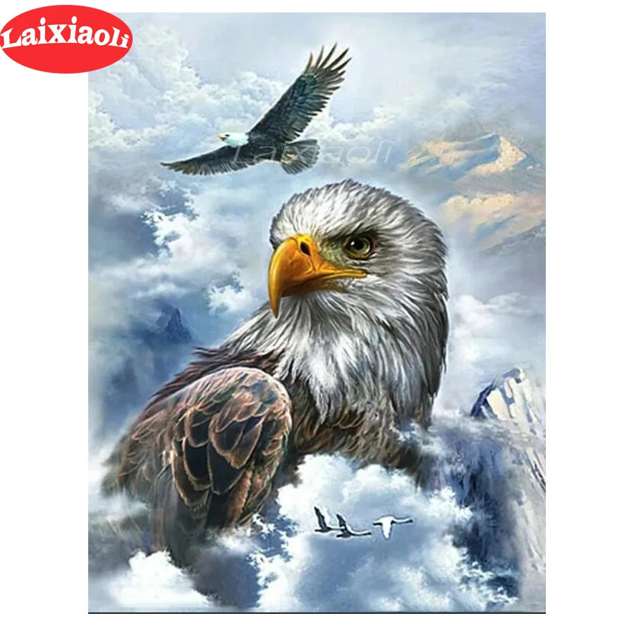 

Full Square/Round Drill 5D DIY Diamond Painting "Animal eagle" painting Embroidery Cross Stitch 3D mosaic Home Decor Gift