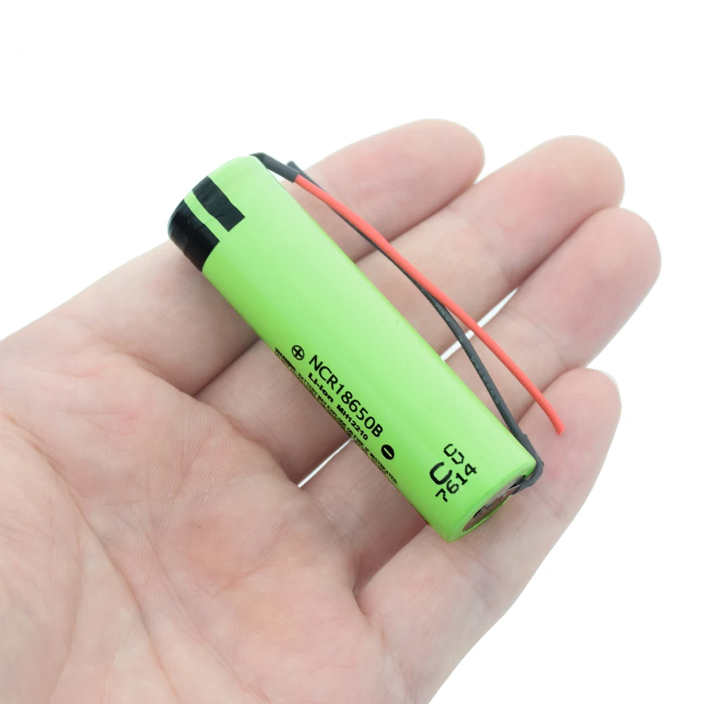 Panasonic High Drain 20A NCR 18650B батарея 3400mAh перезаряжаемые батареи с вкладками/линиями