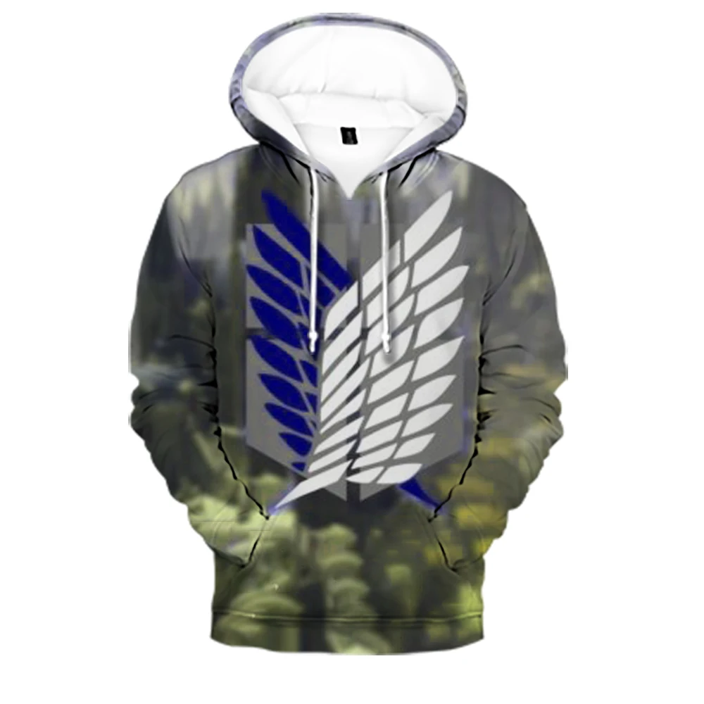 

Hot Sale Attack on Titans hoody Fashion Hip Hop Harajuku Hooded Attack on Titans 3D Men's Hoodies and Sweatshirt