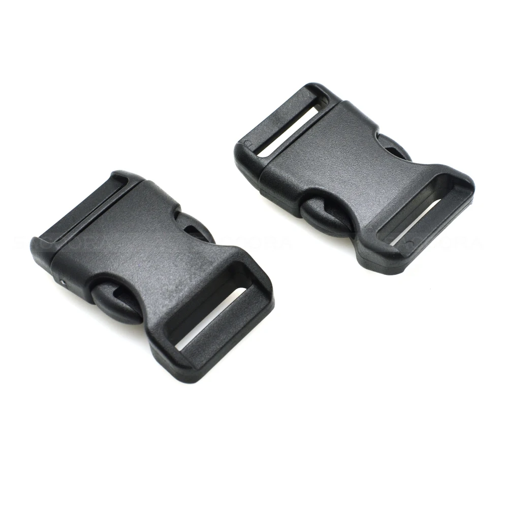 

10pcs/pack 10mm 15mm 20mm 25mm Webbing Piastic Side Release Buckle Belt Buckle Students Bags Luggage Travel Backage Accessories