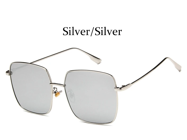 Silver Silver Новые очки Квадратные прозрачные очки Женские винтажные круглые компьютерные blueray очки Модные Ретро прозрачные женские очки - Цвет оправы: Silver Silver