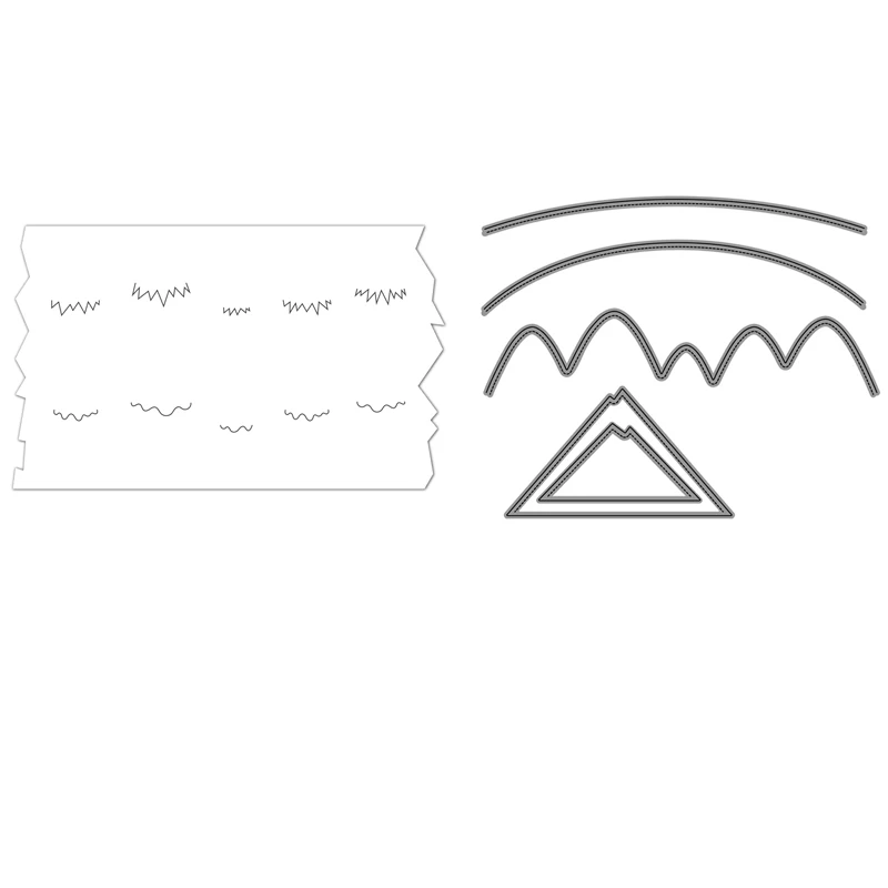 

Набор для сборки горного ландшафта, металлические Вырубные штампы «сделай сам»