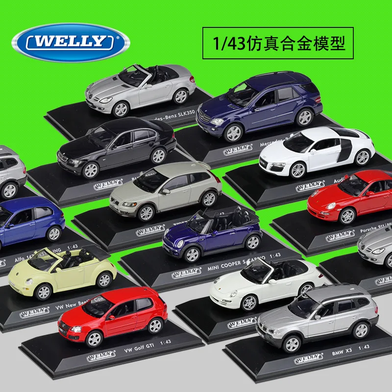 WELLY 1:43 SLK 350 модель автомобиля из сплава Модель украшение коллекция Подарочная