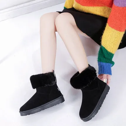 Новые женские зимние ботинки на открытом воздухе сохраняющие тепло мех внутри