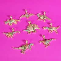 various of dinosaurs pendant necklacescz stones jewelry hot trendy accessories gifts for her