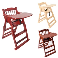 2021 baby wooden high chair with tray foldable dining chair perfect adjustable baby highchair for your babies and toddlers