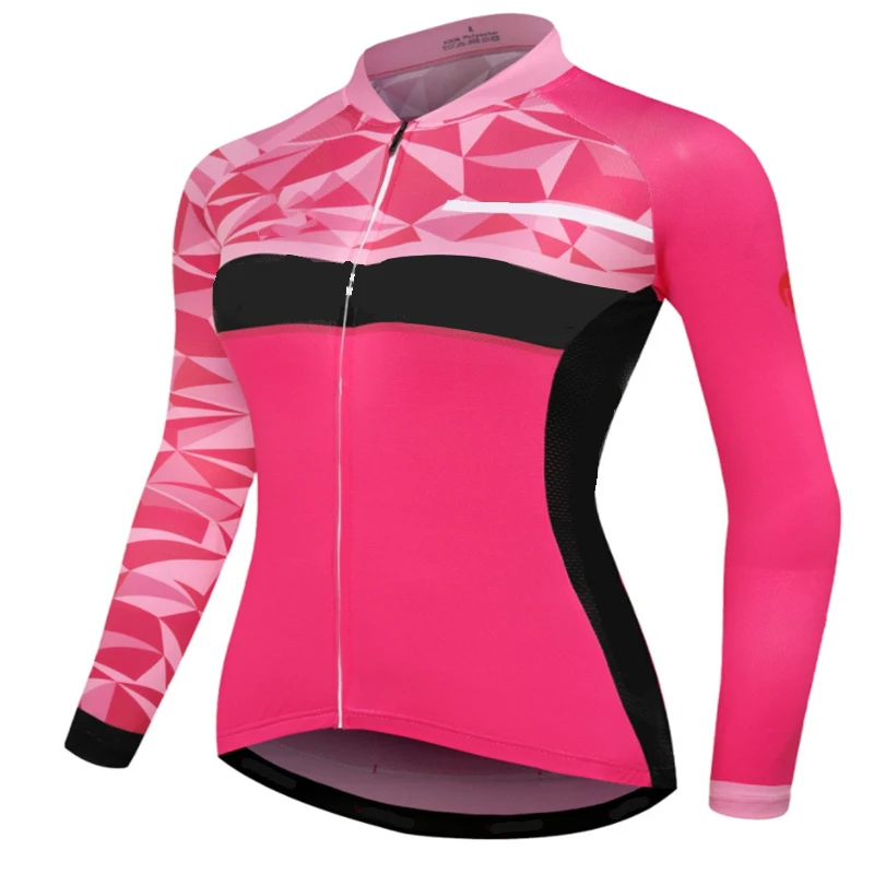 

New Design Spring And Autumn Women's Cycling Jersey Long Sleeve Bicycle Tops Sportswear Racing Bike Shirts Fashion MTB Clothes