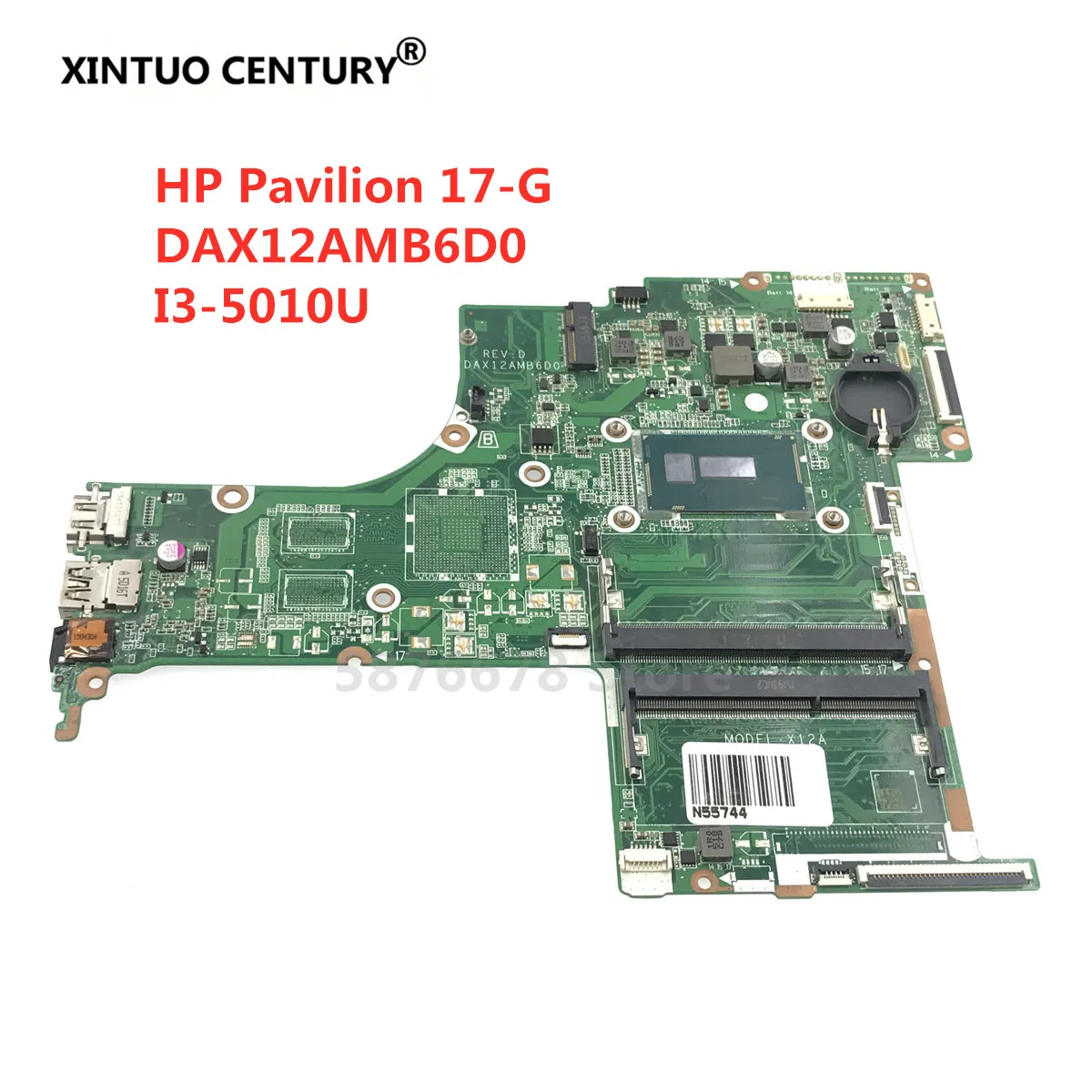 DAX12AMB6D0 для струйного принтера HP Pavilion 17-G серии Материнская плата ноутбука 809317-001