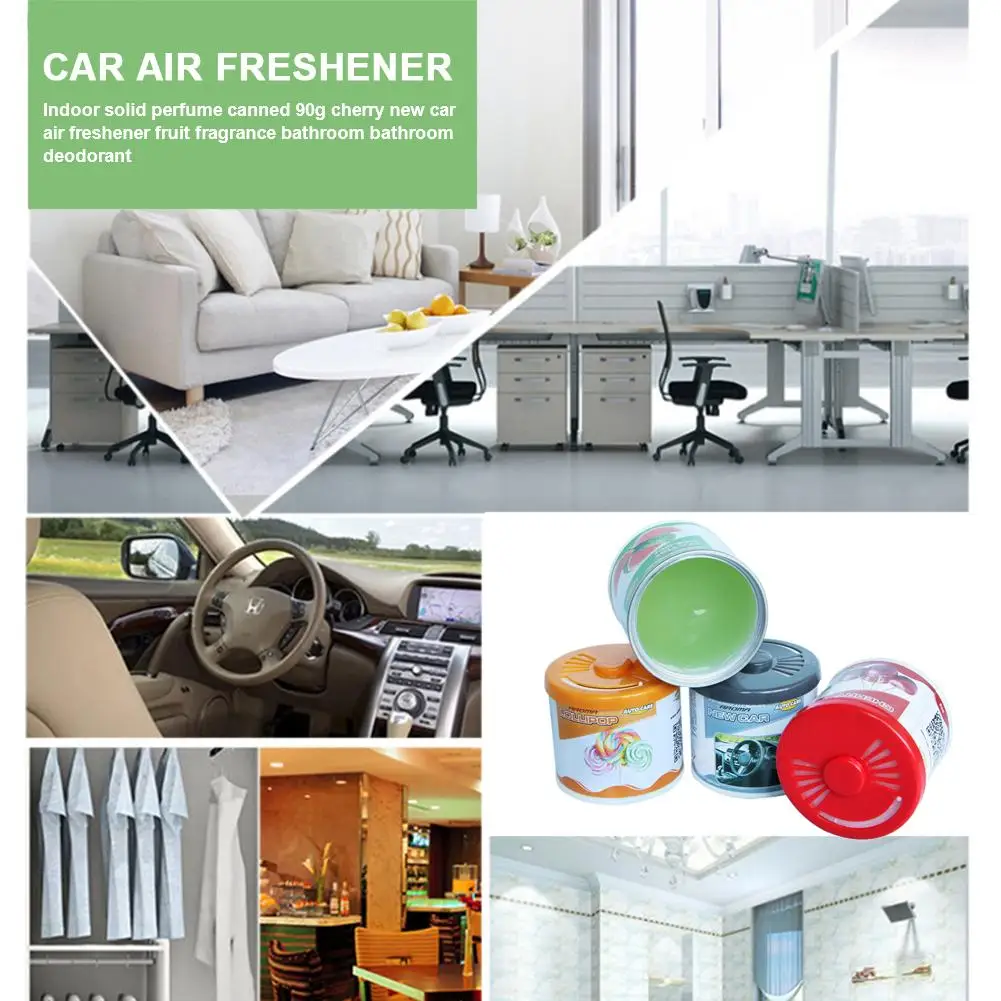 Крытый твердый парфюм консервы 90 г вишня новый автомобильный освежитель воздуха