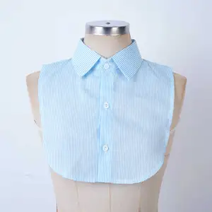 1Pc Women Cotton Fake Shirt Collar Detachable Turn-down False Collar Half Tops Clothing Decoration Costume Accessories
